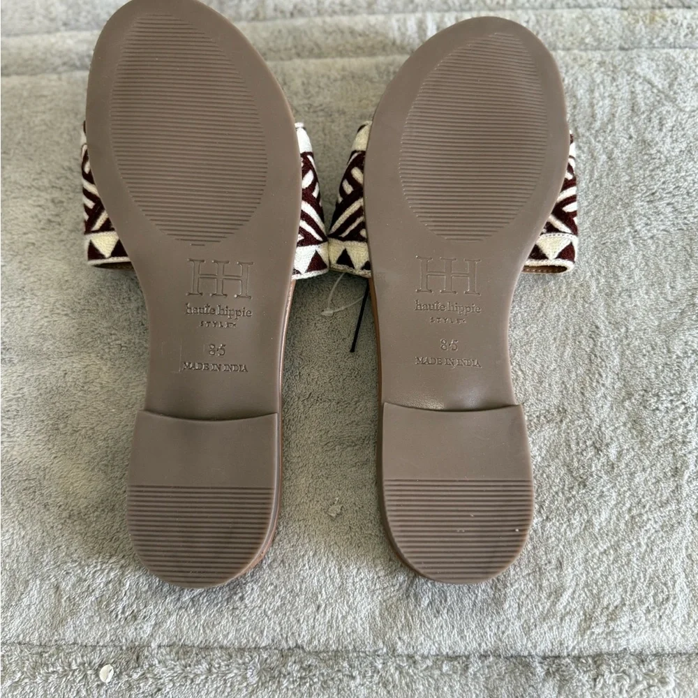 HAUTE HIPPIE Rianne Crochet Flat Slide Sandals Women’s 8.5 NEW‎ - Picture 6 of 6